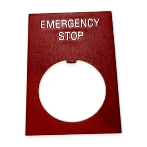 Furnas 64N16R Plate Nameplate Red Pushbutton