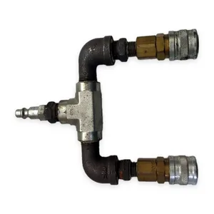 Air Splitter Manifold Steel Tee 1/4 NPT Quick Coupler 300 PSI Pneumatic Fitting – actual item, photo 1 of 4