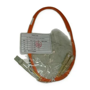 Fiber Optic LC SC Multimode 62.5/125 Duplex 1M Patch Cord 2mm PC PVC Industrial