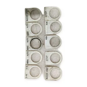 Lot of 10 Legend Plates Run Stop Auto Manu Buzzer 3-Pos Industrial Electrical