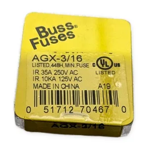 Bussmann AGX-3/16 Fuses