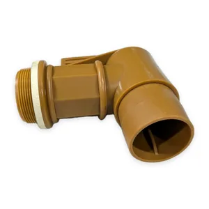 Rieke Multi-Meter Plastic Drum Faucet Lever Handle Tan Gold Threaded Inlet Spout – actual item, photo 1 of 5