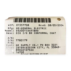 General Electric DS200TCDAH1B DS200TCDAH1BHD Digital I/O Board
