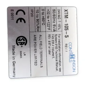 Johnson Controls XTM-105-5 Metasys Extension Module