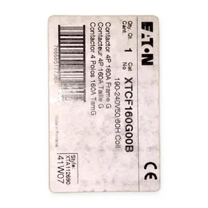 Eaton XTCF160G00B IEC Contactor
