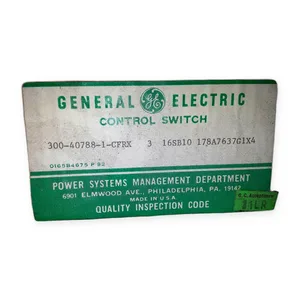 General Electric 16SB10 Cam Operated Control Switch
