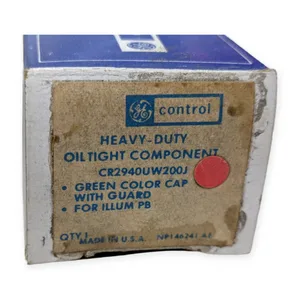 General Electric CR2940UW200J Green Illuminated Push Button
