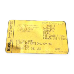 Bussmann R25200-1CR Class Fuse Holder Block