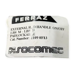 Ferraz Shawmut 2109 0F13 Socomec External Red Handle