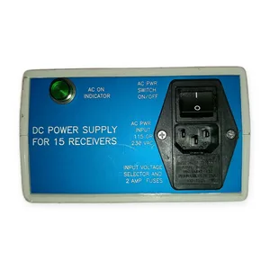 DC Power Supply for 15 Receivers 12V 30mA Output 115/230VAC Input 2A Fuse Unit