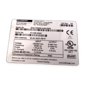Kollmorgen AKD-T00306-ICAN-0000 Servo Drive