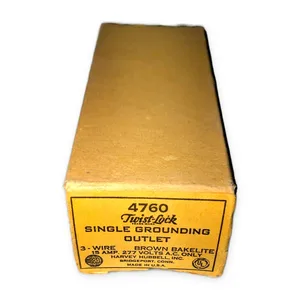 Twist Lock 4760 3 Wire 15 Amp 277 Volts