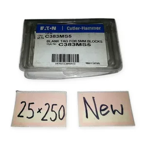 Cutler-Hammer C383MS5 Blank Marker Tag Terminal Block