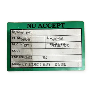 ASCO NPL8320A185V Nuclear Solenoid Valve