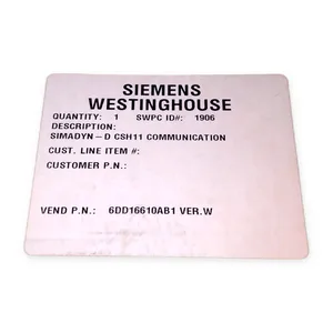 Siemens 6DD1661-0AB1 CSH11 Communication Module