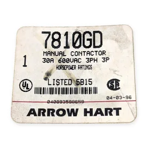 Arrow Hart Manual Motor Contactor