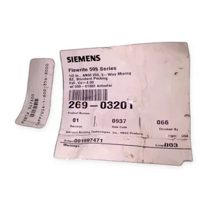 Siemens 269-03201 Mixing Valve Actuator