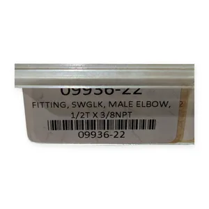 Swagelok 09936-22 SS Male Elbow Tube Fitting