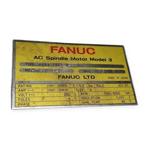 Fanuc A06B-1003-B300 AC Spindle Servo Motor