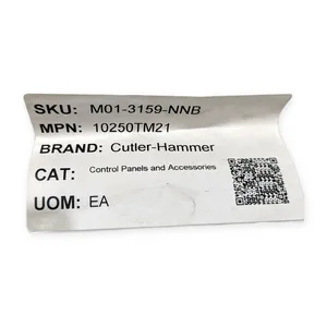 Cutler-Hammer 10250TM21 Name Plate