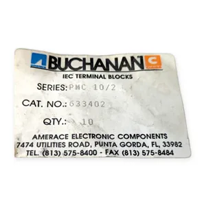 Buchanan 633402 Amerace PMC IEC Terminal Blocks