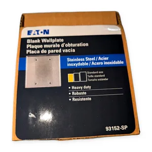 Eaton 93152-SP-L Blank Wallplate