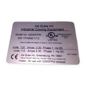 ICE IQ500FPW Panel