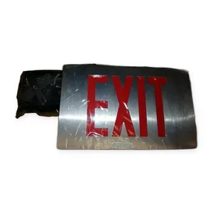 McPhilben ER 55L Exit Sign Red Metal Finish Industrial LED Emergency Light OEM