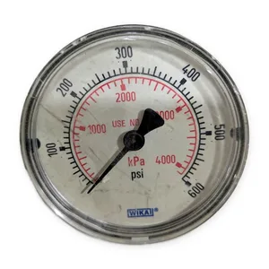 WIKA 0-4000 0-600 PSI kPa Pressure Gauge