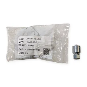 Parker 1CA43-12-6 Hydraulic Crimp Hose Fitting