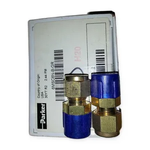 Parker 6MSC6N-B-GR A-LOK Brass Male Connector