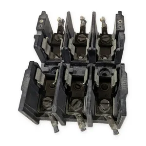Fuse Block Holder 3 Pole Clip Style Panel Mount Screw Terminal Base Assembly