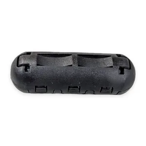 Black Snap-On Split Ferrite Core EMI Suppression Cable Clamp Hinged Plastic Case – actual item, photo 1 of 4