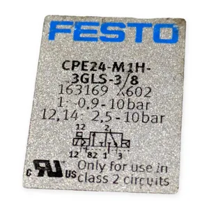 Festo CPE24-M1H-3GLS-3/8 163169 Solenoid Valve