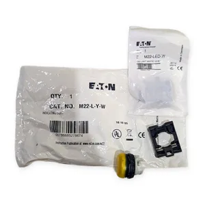 Eaton M22-L-Y-W Yellow Indicating Light