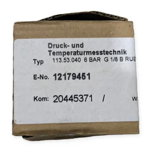WIKA 113.53.040 Filled Bourdon Pressure Gauge