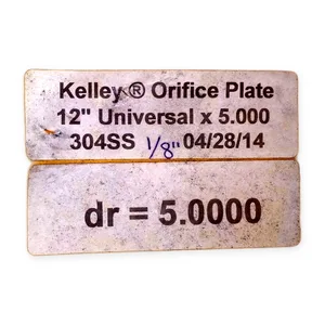 Kelley Orifice Plate Thick Flow Meter