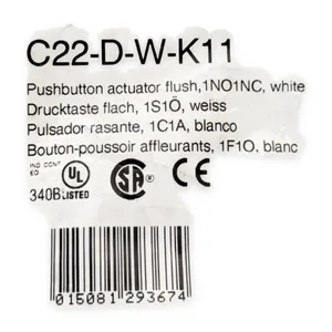 Eaton C22-D-W-K11 Pushbutton
