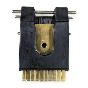 Plug-In Contact Block Gold Blade Terminals Brass Stab Guide Pins Box of 25