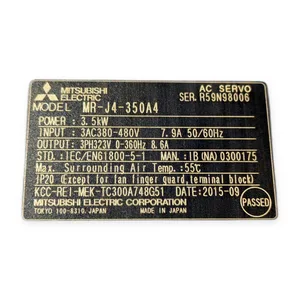Mitsubishi MR-J4-350A4 AC Servo Drive Amplifier