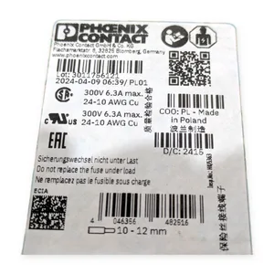 Phoenix Contact 4-HESI PT 5X20 3211861 Terminal Block