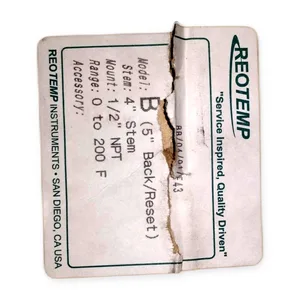 Reotemp BB0401F43 Gauge