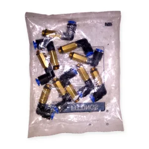 SMC KQW06-U01 Male Elbow Brass Fitting – actual item, photo 1 of 3
