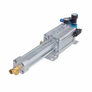 Pneumatic cylinder with an air regulator